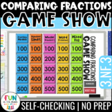 Comparing Fractions Game Show | 3rd Grade Math Review Game 3.NF.3