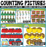 Christmas Math Counting Pictures Clipart Mega Bundle {Zip-
