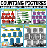 Cleaning Math Counting Pictures Clipart Mega Bundle {Zip-A