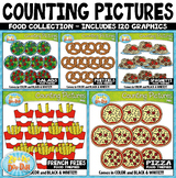 Food Math Counting Pictures Clipart Mega Bundle {Zip-A-Dee