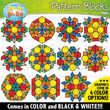 Puzzle Pattern Blocks Mosaics Clipart Set {Zip-A-Dee-Doo-D