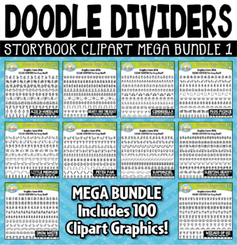 Preview of Storybook Doodle Page Dividers Clipart Mega Bundle 1 {Zip-A-Dee-Doo-Dah Designs}