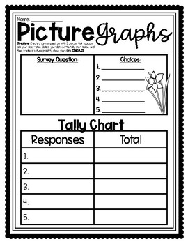 Preview of (((3 PAGES))) Picture Graph Activity and Picture Graph Worksheet