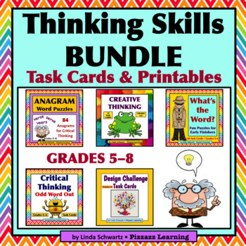 Preview of THINKING SKILLS BUNDLE •  GRADES 5–8