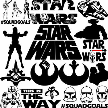 Star Wars Squad Goals Disney SVG Cut File