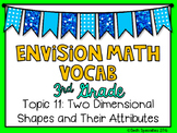 (3rd Grade) Envision Math Vocabulary Posters: Topic 11
