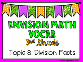 (3rd Grade) Envision Math Vocabulary Posters: Topic 8