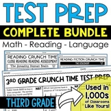 Preview of 3rd Grade Math Test Prep 3rd Grade Reading Test Prep ELA Test Prep Bundle