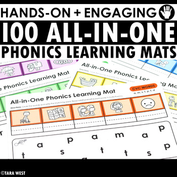 Preview of Hands-On + Engaging All-in-One Phonics Mats Science of Reading