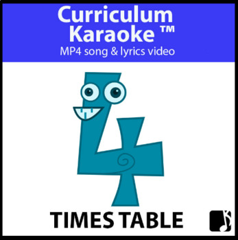 Preview of '4 TIMES TABLE' ~ Curriculum Song Video l Digital Learning