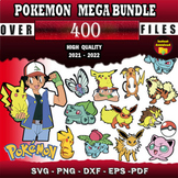 +400 Pokemon SVG Bundle,SVG for Cricut,Pokemon for  Print,