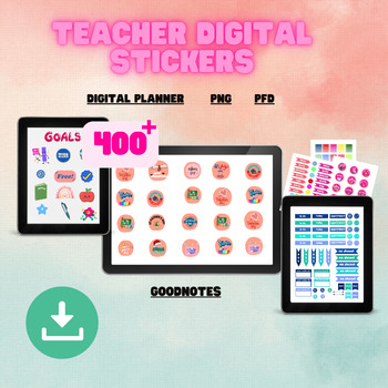 Teacher Digital Planner Stickers For Goodnotes, Autumn Stickers