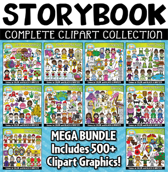 Preview of Famous Storybook Clipart Mega Bundle {Zip-A-Dee-Doo-Dah Designs}