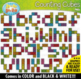 Lowercase Alphabet Letters Counting Snap Cubes Clipart Zip