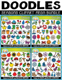 Seasons Doodles Clipart Mega Bundle {Zip-A-Dee-Doo-Dah Designs}