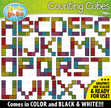 Uppercase Alphabet Letters Counting Snap Cubes Clipart Zip
