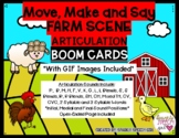 Move, Make and Say Articulation Farm Scene BOOM CARDS *GIF