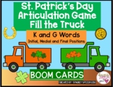 St. Patrick's Day Articulation Game BOOM CARDS: K and G Words