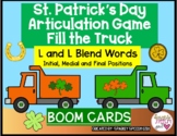 St. Patrick's Day Articulation Game BOOM CARDS: L and L Bl