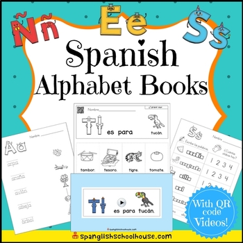 Preview of Spanish Alphabet Book and Video Bundle