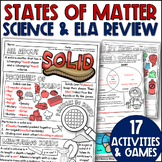 Solid Liquid Gas Worksheets States of Matter 5th Grade Aft