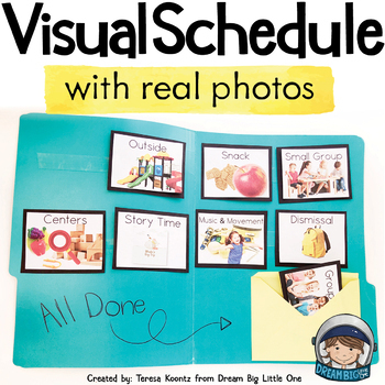 Preview of Visual Schedule Cards Editable for Preschool Transitions - Autism, Special Needs