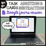  4th Grade Addition & Subtraction Review Digital Google Fo