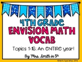 (4th Grade) Envision Math Vocabulary Posters: Topics 1-16 BUNDLE!