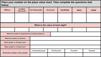 Preview of  4th and 5th grade Number of the Day - Google Classroom - Distance Learning