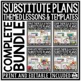 Substitute Binder Templates Lesson Plans Emergency Sub Pla