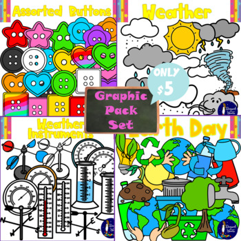 Assorted Buttons Clip Art