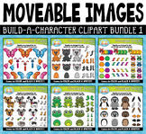 Build-A-Character Moveable Clipart Bundle 1 for Paperless 