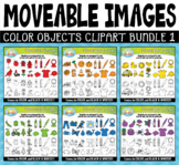Color Objects Moveable Clipart Bundle 1 for Paperless Resources