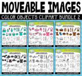 Color Objects Moveable Clipart Bundle 2 for Paperless Resources