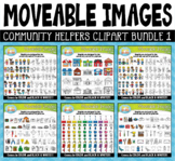 Community Helpers Moveable Clipart Bundle 1 for Paperless 