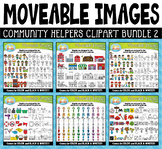 Community Helpers Moveable Clipart Bundle 2 for Paperless 
