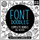 Doodle Fonts Complete Bundle {Zip-A-Dee-Doo-Dah Designs}