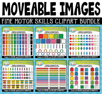 Preview of Fine Motor Skills Moveable Clipart Bundle for Paperless Zip-A-Dee-Doo-Dah Design