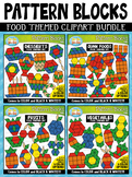Food Puzzle Pattern Blocks Clipart Mega Bundle ($20.00 Value)