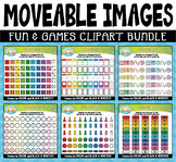 Fun & Games Moveable Clipart Bundle for Paperless {Zip-A-D