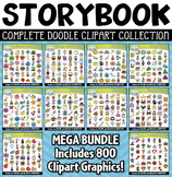 Famous Storybook Doodles Clipart Mega Bundle
