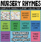 {$5 FLASH DEAL} GROWING BUNDLE Nursery Rhymes Doodles Clip
