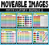 Math Moveable Clipart Bundle for Paperless Resources {Zip-