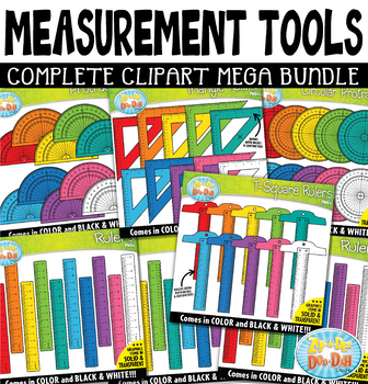 Preview of Measurement Tools Clipart Mega Bundle ($21.00 Value)
