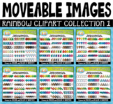 Rainbow Moveable Clipart Bundle 1 for Paperless Resources