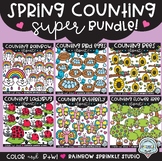 Spring Counting Clipart SUPER Bundle!