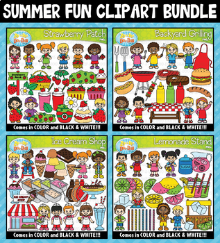 Preview of Summer Fun Clipart Mega Bundle ($20.00 Value)