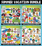Summer Vacation Kids Clipart Mega Bundle {Zip-A-Dee-Doo-Da