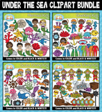 Under The Sea Clipart Mega Bundle ($20.00 Value)