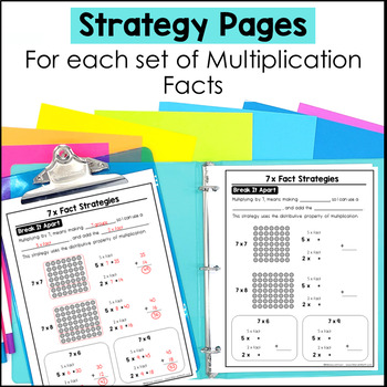 Multiplication Fact Fluency & Division Fact Fluency Bundle - Worksheets ...